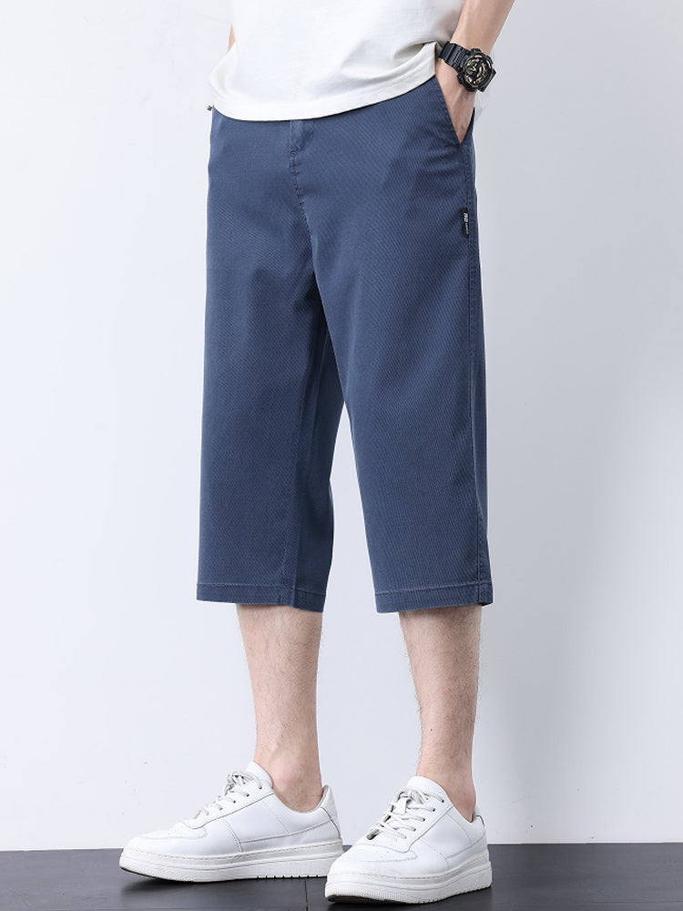 Pantaloncini uomo estivi lyocell traspiranti taglio dritto