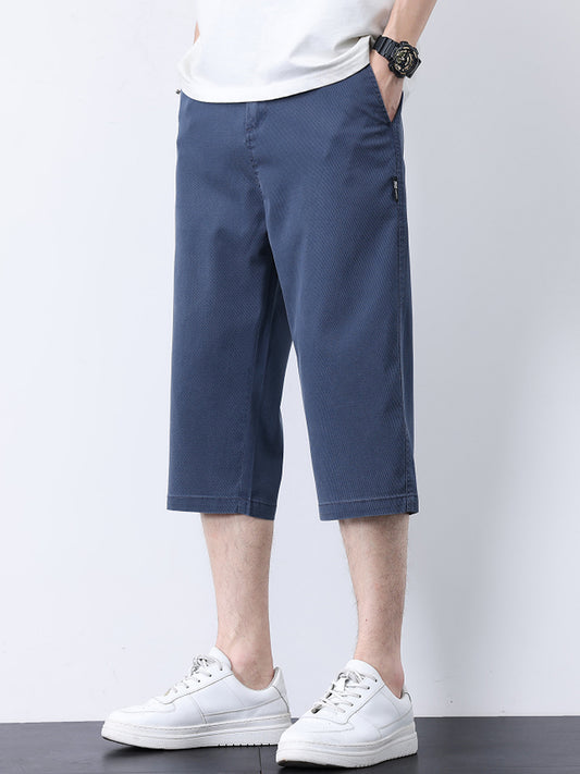 Pantaloncini uomo estivi lyocell traspiranti taglio dritto