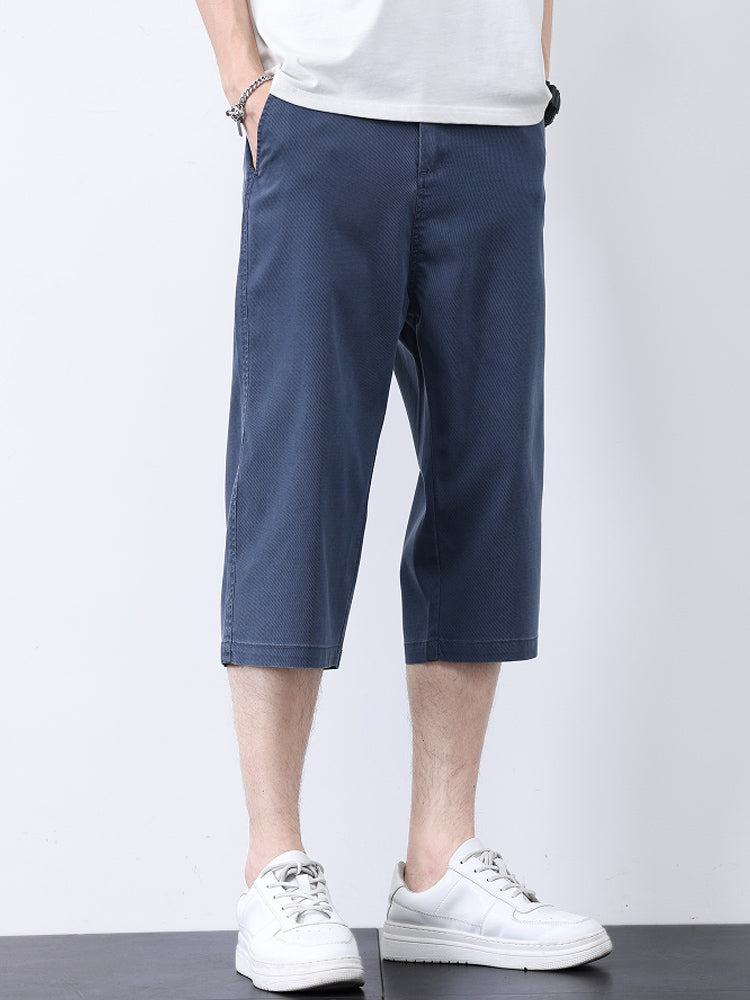 Pantaloncini uomo estivi lyocell traspiranti taglio dritto