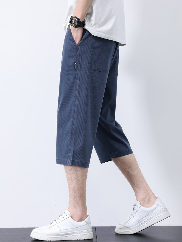 Pantaloncini uomo estivi lyocell traspiranti taglio dritto