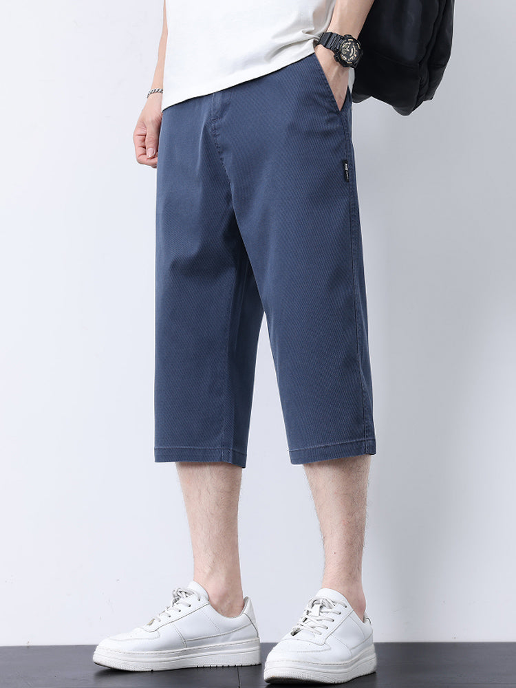 Pantaloncini uomo estivi lyocell traspiranti taglio dritto