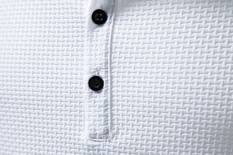 T-shirt uomo henley estiva 4 bottoni, ampia in tessuto ice silk