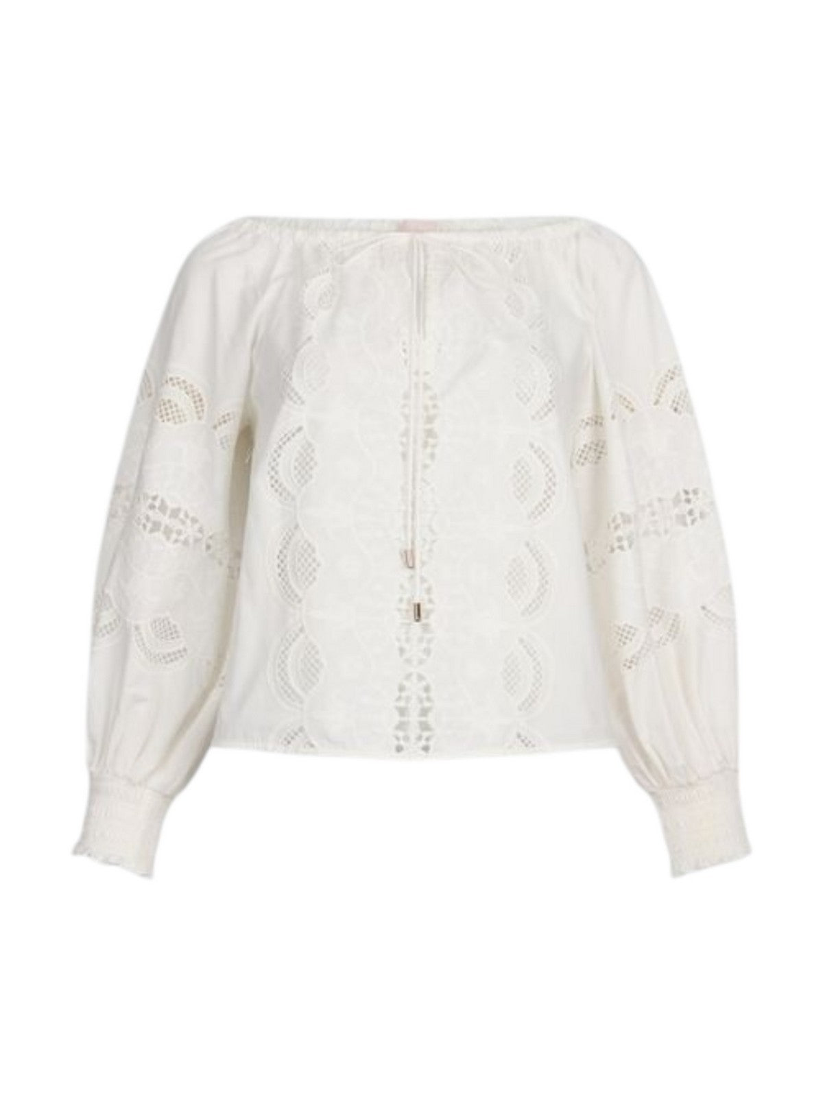 Camicia da donna bianca maniche lunghe stile raffinato